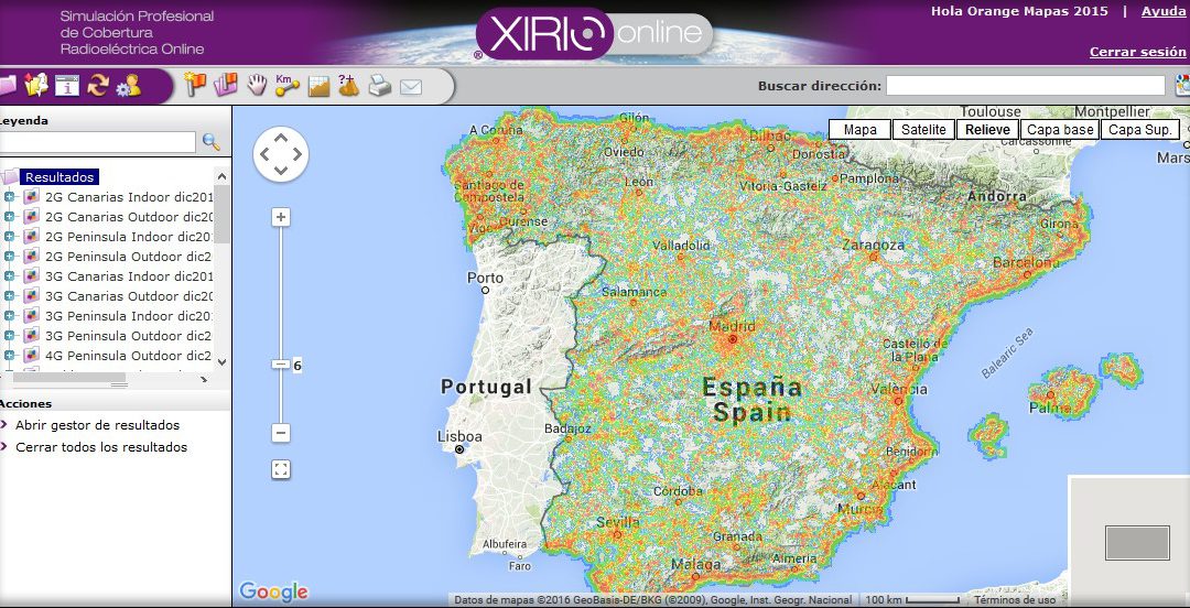 Orange confía en Aptica para la generación de los mapas de cobertura de sus redes móviles